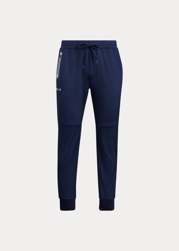 Joggers Ralph Lauren Hombre Azul Marino - Tech Jersey - OVXET5801